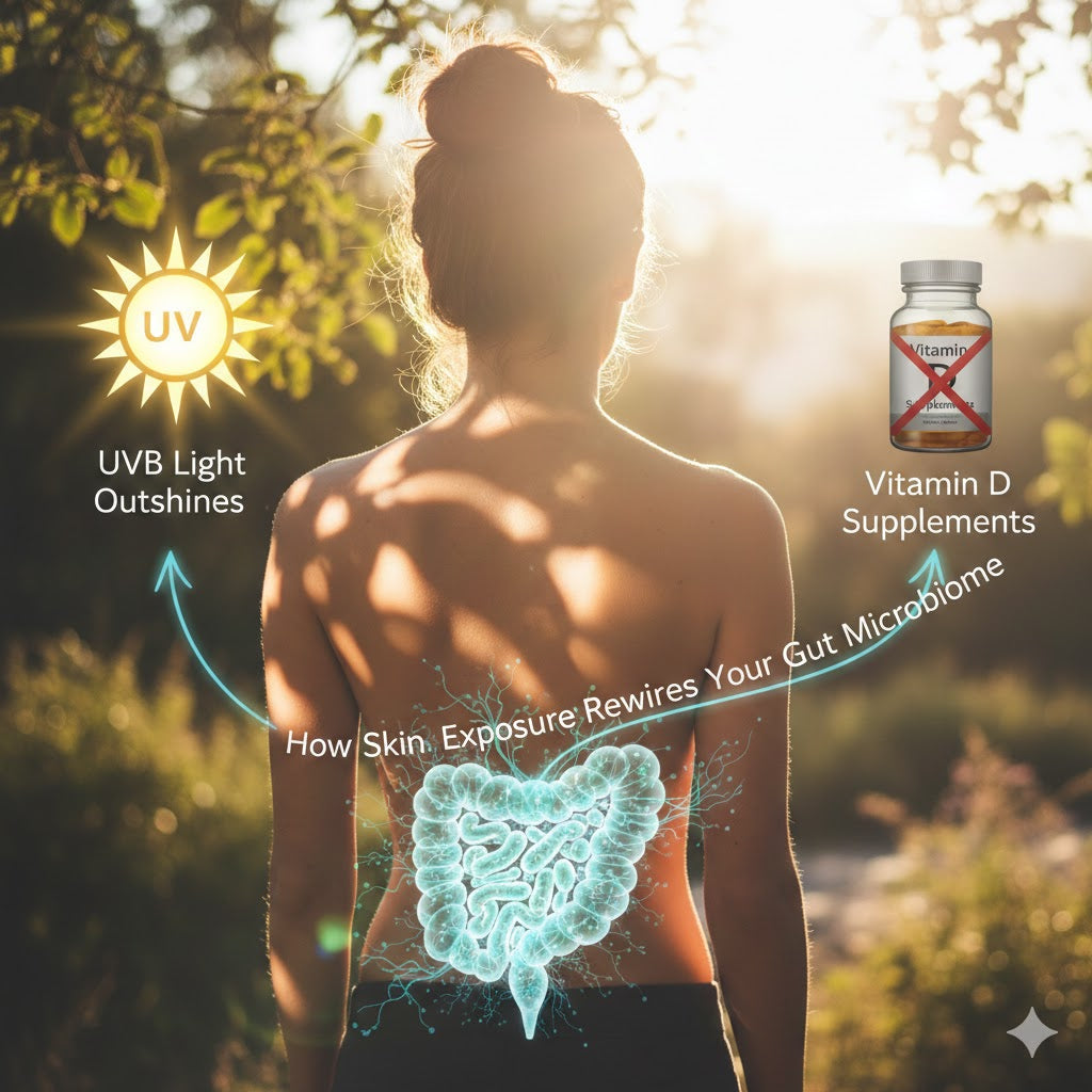 UVB Light Outshines Vitamin D Supplements – How Skin Exposure Rewires Your Gut Microbiome