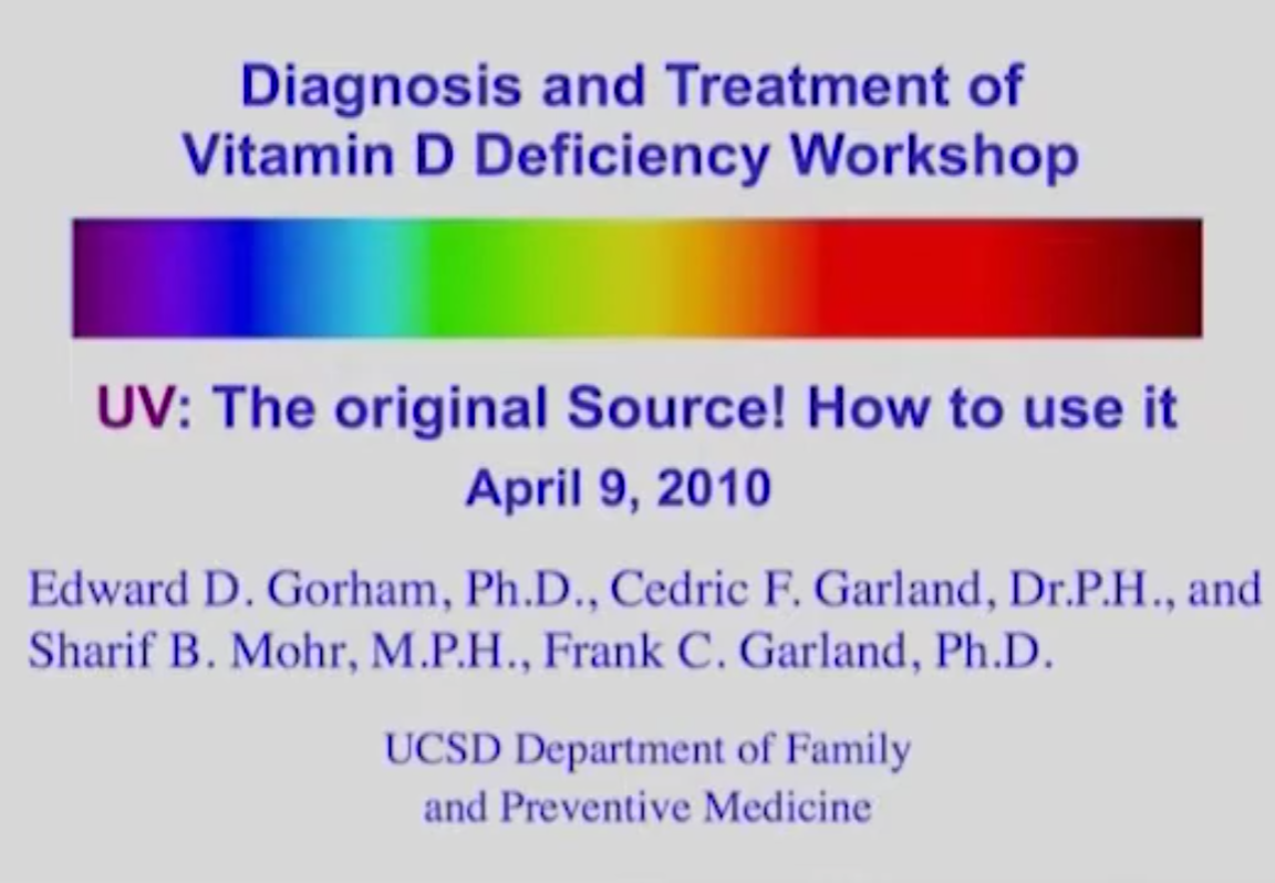 Vitamin D: UV, The Original Source! How to Use It